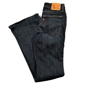 Levi’s 726 High Rise Flare Jeans Women’s 28x30 Dark Wash Stellar Stretch